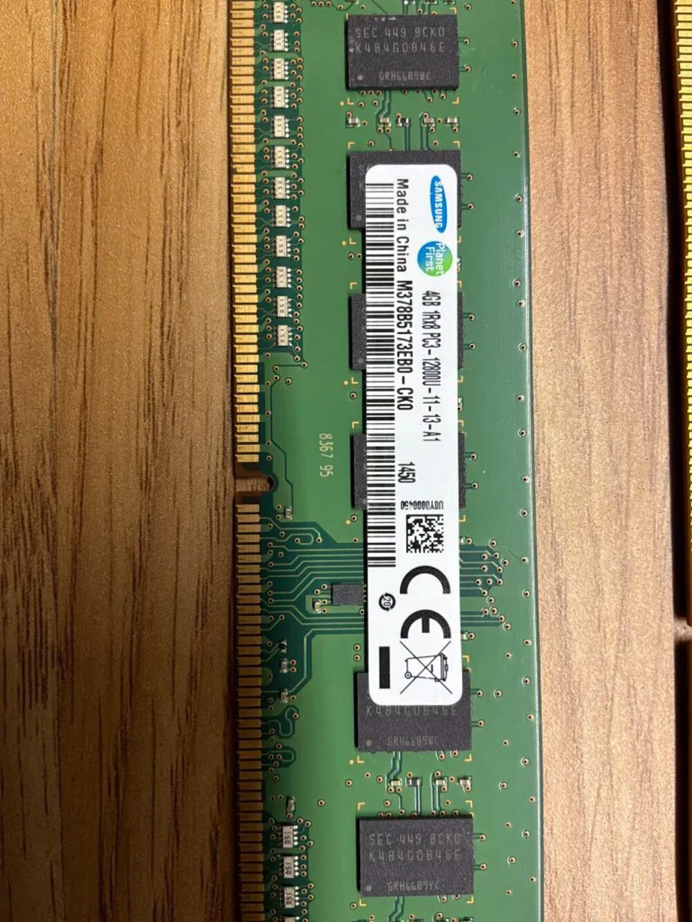 Lot of 3 Samsung 4GB DDR3 1600MHz PC3-12800U Desktop RAM Memory DIMM M378B5173EB